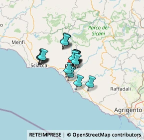 Mappa SP86, 92016 Ribera AG, Italia (8.157)