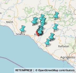 Mappa SP86, 92016 Ribera AG, Italia (8.53263)