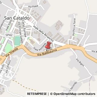 Mappa Via Babbaurra, 131, 93017 San Cataldo, Caltanissetta (Sicilia)