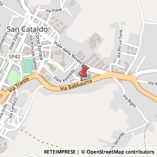 Mappa Via Babbaurra, 151, 93017 San Cataldo, Caltanissetta (Sicilia)