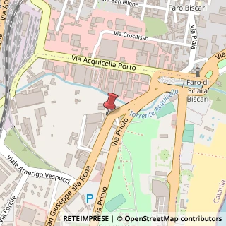 Mappa Via San Giuseppe Alla Rena, 20, 95121 Catania, Catania (Sicilia)