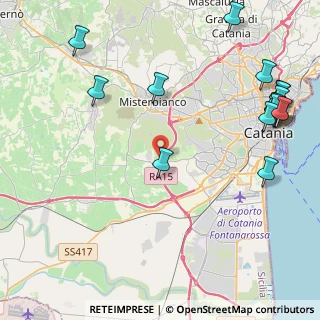 Mappa A18 Messina - Catania, 95045 Misterbianco CT, Italia (6.54625)
