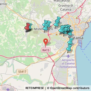 Mappa A18 Messina - Catania, 95045 Misterbianco CT, Italia (4.495)