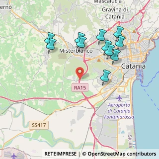 Mappa A18 Messina - Catania, 95045 Misterbianco CT, Italia (4.55636)