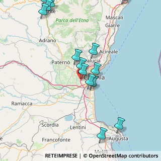 Mappa A18 Messina - Catania, 95045 Misterbianco CT, Italia (20.96929)