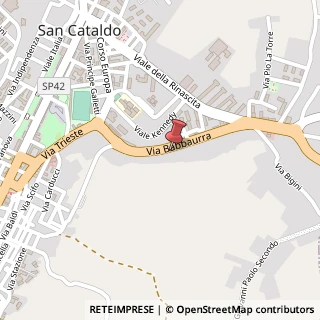 Mappa Via Babbaurra, 38, 93017 San Cataldo, Caltanissetta (Sicilia)