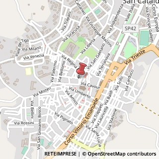 Mappa Via Regina Elena, 25, 93017 San Cataldo, Caltanissetta (Sicilia)