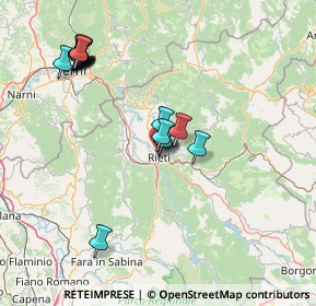 Mappa Via Porrara, 02100 Rieti RI, Italia (16.70529)