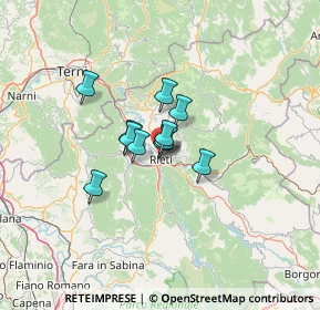 Mappa Via Porrara, 02100 Rieti RI, Italia (7.55)