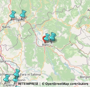 Mappa Via Porrara, 02100 Rieti RI, Italia (31.2775)