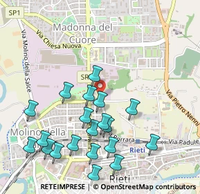 Mappa Via Porrara, 02100 Rieti RI, Italia (0.586)