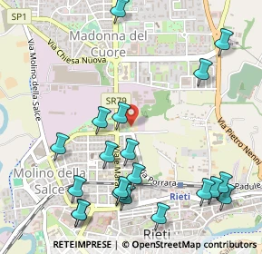 Mappa Via Porrara, 02100 Rieti RI, Italia (0.6695)