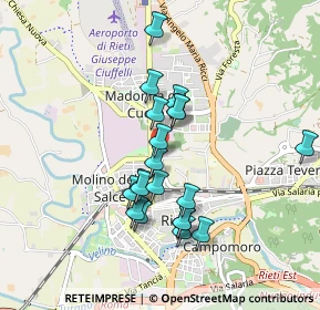 Mappa Via Porrara, 02100 Rieti RI, Italia (0.8155)