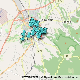 Mappa Via Liugi Settembrini, 01100 Viterbo VT, Italia (1.1025)
