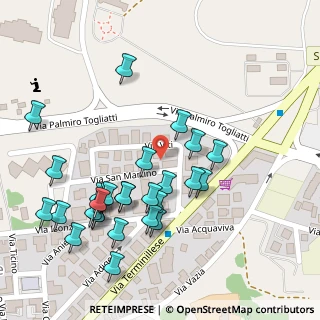 Mappa Via Viti, 02100 Rieti RI, Italia (0.13571)