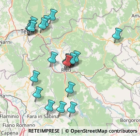 Mappa Via Viti, 02100 Rieti RI, Italia (16.543)