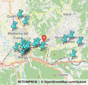 Mappa Via Vazia, 02100 Rieti RI, Italia (2.184)