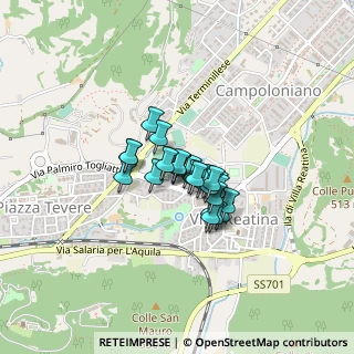 Mappa Via Pierluigi Padronetti, 02100 Rieti RI, Italia (0.23846)