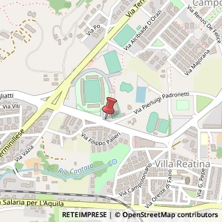 Mappa Via A. De Gasperi, 10, 02100 Rieti, Rieti (Lazio)