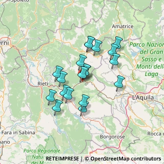 Mappa Via Salaria, 02013 Antrodoco RI, Italia (11.72842)