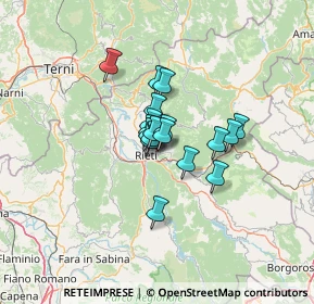 Mappa Via Filippo Palieri, 02100 Rieti RI, Italia (7.80556)