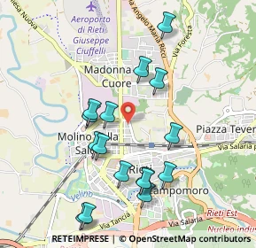 Mappa Via Leonessa, 02100 Rieti RI, Italia (1.08059)