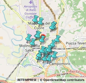 Mappa Via Leonessa, 02100 Rieti RI, Italia (0.709)