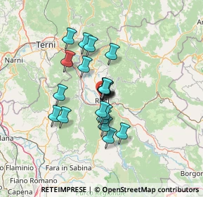 Mappa Via Leonessa, 02100 Rieti RI, Italia (10.413)