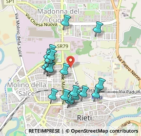 Mappa Via Leonessa, 02100 Rieti RI, Italia (0.454)