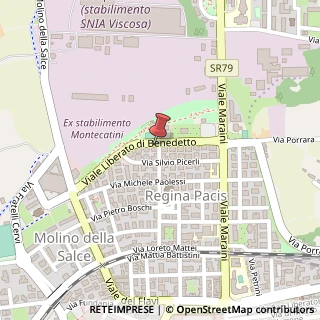 Mappa Via Liberato di Benedetto, 42, 02100 Rieti, Rieti (Lazio)