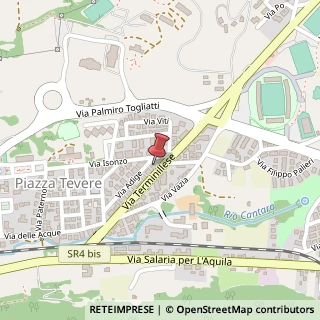 Mappa Via del Terminillo, 20, 02100 Rieti, Rieti (Lazio)