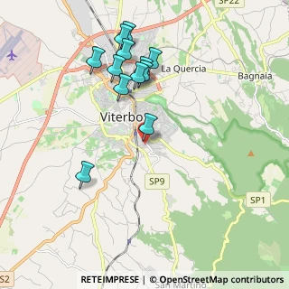 Mappa Via Santa Maria della Grotticella, 01100 Viterbo VT, Italia (2.07667)