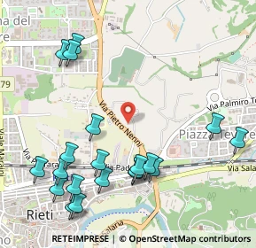 Mappa Via Pietro Nenni, 02100 Rieti RI, Italia (0.6575)