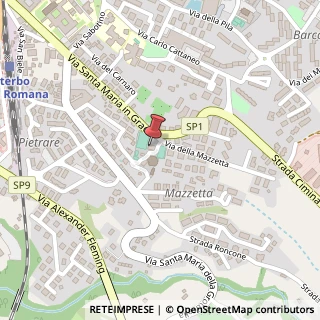 Mappa Via della Mazzetta, 1, 01100 Viterbo, Viterbo (Lazio)