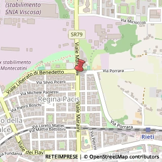 Mappa Viale Emilio Maraini, 68, 02100 Rieti, Rieti (Lazio)