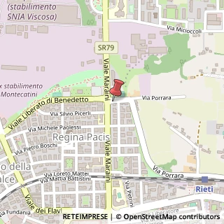 Mappa Viale Emilio Maraini, 71, 02100 Rieti, Rieti (Lazio)