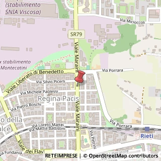 Mappa Viale Emilio Maraini, 26/28, 02100 Rieti, Rieti (Lazio)