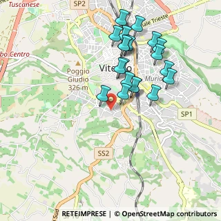 Mappa Via Domenico Bastianini, 01100 Viterbo VT, Italia (0.9835)
