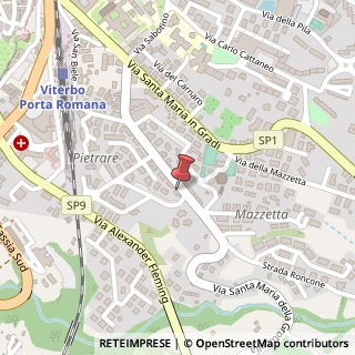 Mappa Via Santa Maria della Grotticella, 9, 01100 Viterbo, Viterbo (Lazio)