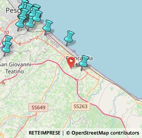 Mappa Via A. de Simone, 66023 Francavilla al Mare CH, Italia (6.8465)