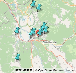 Mappa Via Attilio Aguzzi, 02100 Rieti RI, Italia (5.75636)