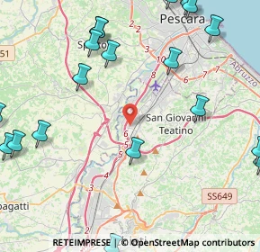 Mappa 66020 Zona Industriale Val Pescara CH, Italia (6.4735)