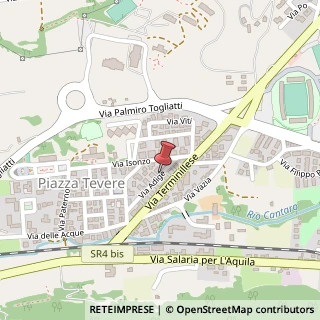 Mappa Via Adige, 56/58, 02100 Rieti, Rieti (Lazio)