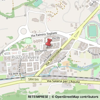 Mappa Via Isonzo, 87, 02100 Rieti, Rieti (Lazio)