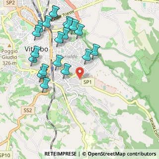 Mappa Strada Cimina, 01100 Viterbo VT, Italia (1.2305)