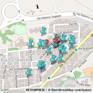 Mappa Via Isonzo, 02100 Rieti RI, Italia (0.08621)