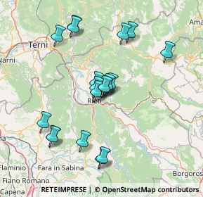 Mappa Via Alcide De Gasperi, 02100 Rieti RI, Italia (13.7265)