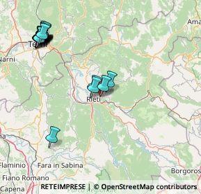 Mappa Via Alcide De Gasperi, 02100 Rieti RI, Italia (21.237)