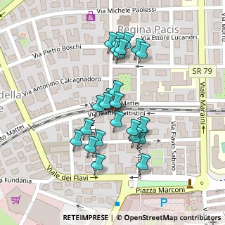 Mappa Via Mattia Battistini, 02100 Rieti RI, Italia (0.084)