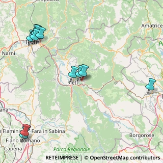 Mappa SS Salaria per l'Aquila, 02015 Rieti RI (22.9975)